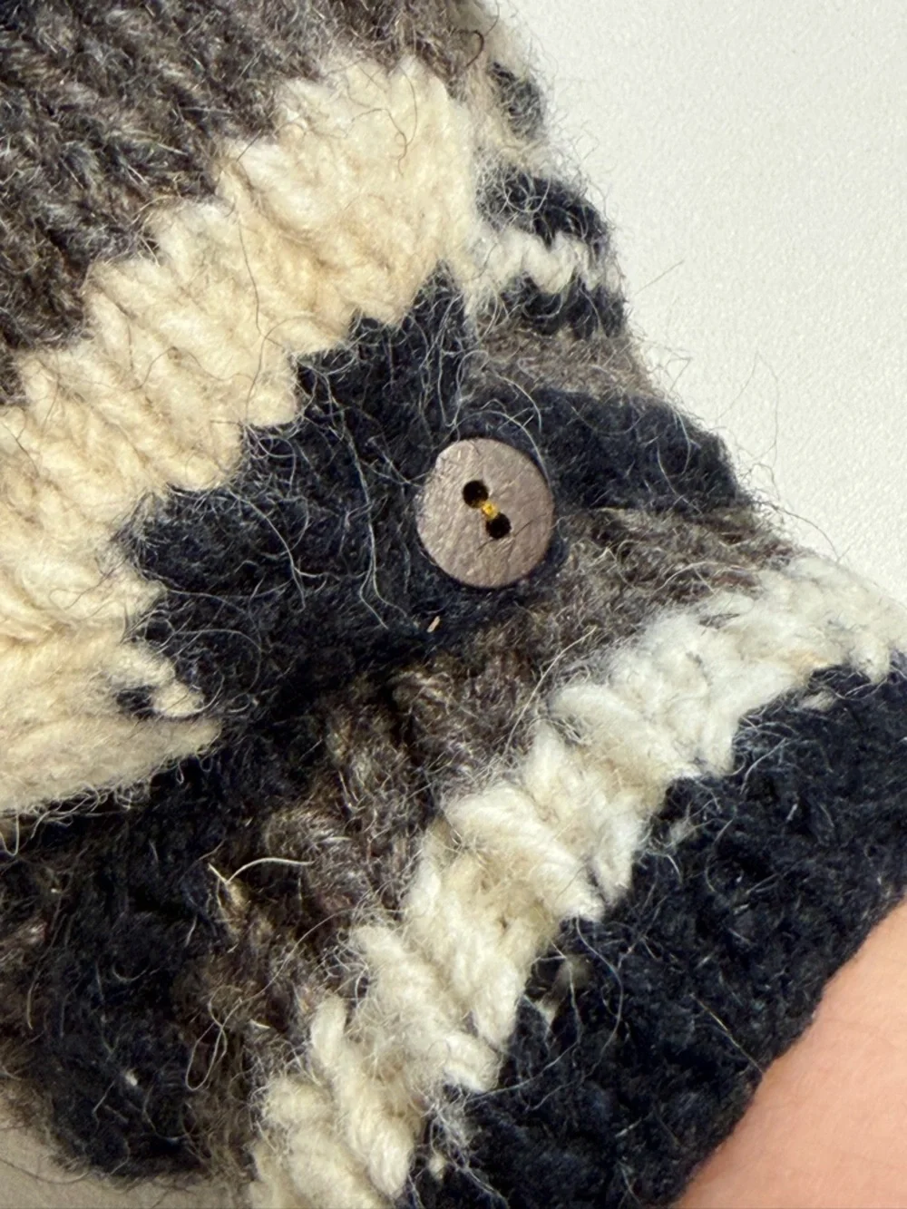 Wool Himalayan Nordic mittens fingerless gloves convertible glomitts flap button